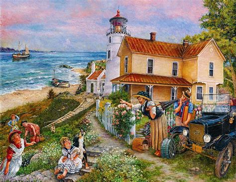 Lighthouse Surprise Art Lighthouse Vara Susan Brabeau People