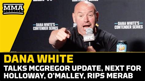 Dana White Rips Merab Dvalishvili Talks Conor McGregor Next For Max