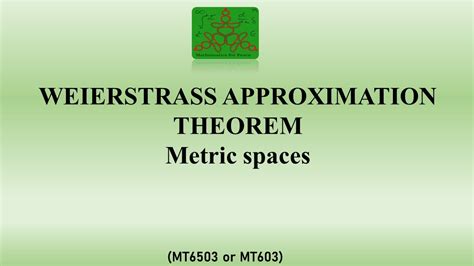 Weierstrass Approximation Theorem Analysis Bsc Mathematics Youtube