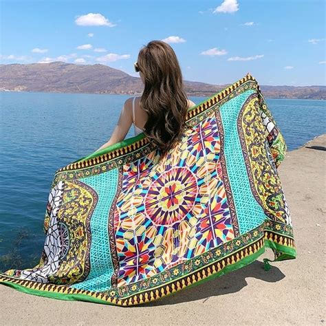 Styles X Cm Travel Beach Sunscreen Scarve Bikini Large Shawl Sarong Wrap Scarf Women