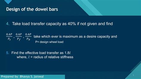 Dowel Bars Tie Bars And Their Design Ppt