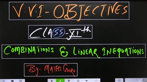 Maths Vvi Objectives Ll JAC Board Class 11th DAY 1 By Maths Guru