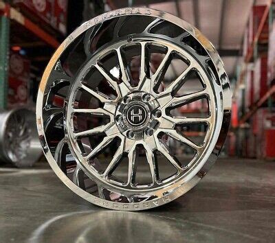 4x 24X12 Hardcore HC24 Wheels Chrome 6x5 5 6x139 7 Chevy 6x135 F150 EBay