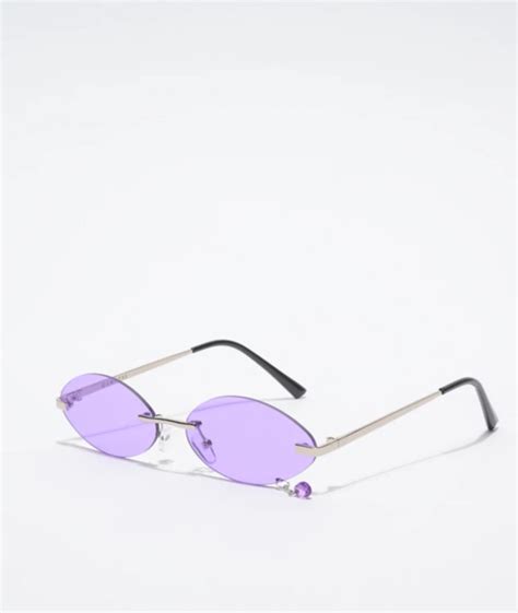 Empyre Jewel Round Lavender Sunglasses