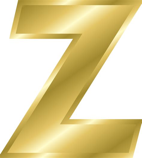 Clipart - Effect Letters alphabet gold