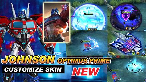 MLBB JOHNSON OPTIMUS PRIME Skin SCRIPT Customize MLBB X