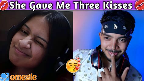 Indian Girl Gave Me Three Kisses On Omegle💋💦 Itslokii1 Omegle Youtube