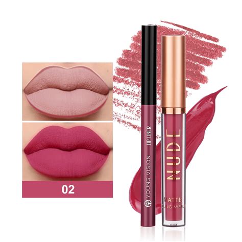 Kokovifyves Makeup On Sale Under 5 Matte Liquid Lipstick Lip Liner