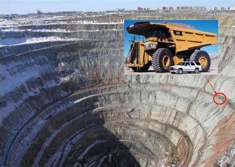 World Largest Open Pit Diamond Mine, Russia - Interesting Facts