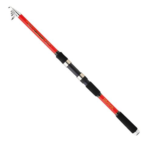 Daiwa Sweepfire Telescopic Spinning Rod Red Waveinn