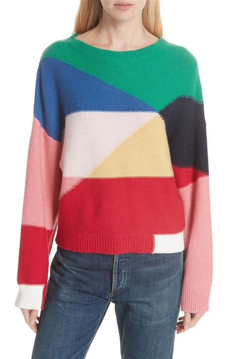 Joie Megu Colorblock Wool And Cashmere Sweater At Bold