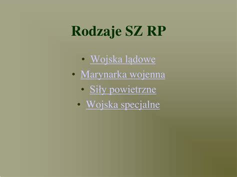 Ppt Si Y Zbrojne Rzeczypospolitej Polskiej Powerpoint Presentation