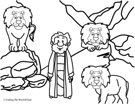 Daniel En El Foso De Los Leones Pagina De Colorear Bible Story Crafts