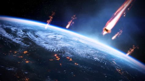 X Meteors Space Earth Mass Effect Kb Hd Wallpaper