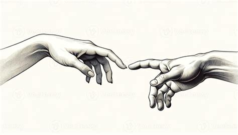 Illustration of two hands, one from the left and one from the right