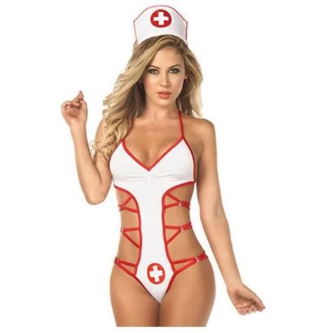 Ensemble de bikini de cosplay d écolière sexy costume de jeu de rôle d infirmière uniforme porno