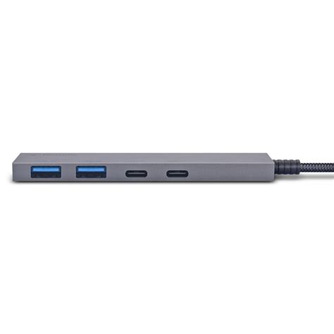 BONELK Long Life USB C 4 In 1 Multiport Slim Hub Space Grey At