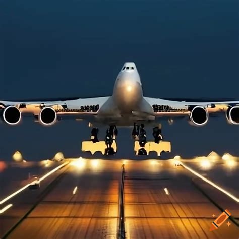 Boeing 747 landing on a highway on Craiyon