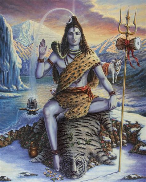 Mahadeva Shiva Painting By Vishnudas Art