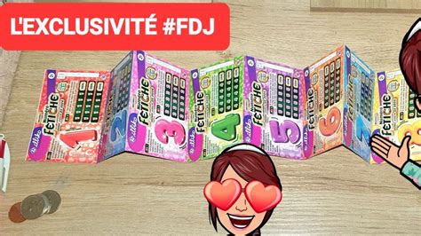 Exclusivité FDJ Avec le Nouveau Fétiche j en gratte 9 tickets bonus