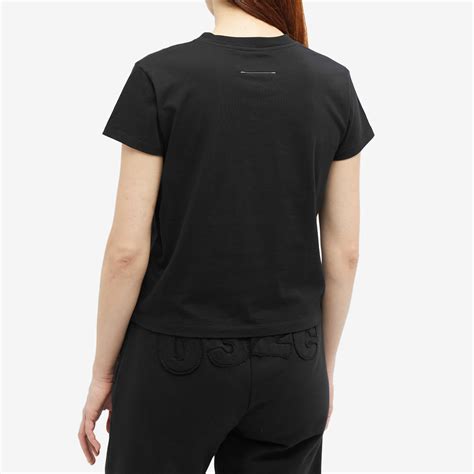 Mm6 Maison Margiela Logo T Shirt Black End Tw