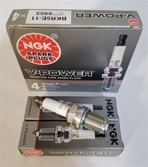 Buy 6 NGK Spark Plugs BKR5E-11 6953 V-Power at NE Cycle Shop for only ...