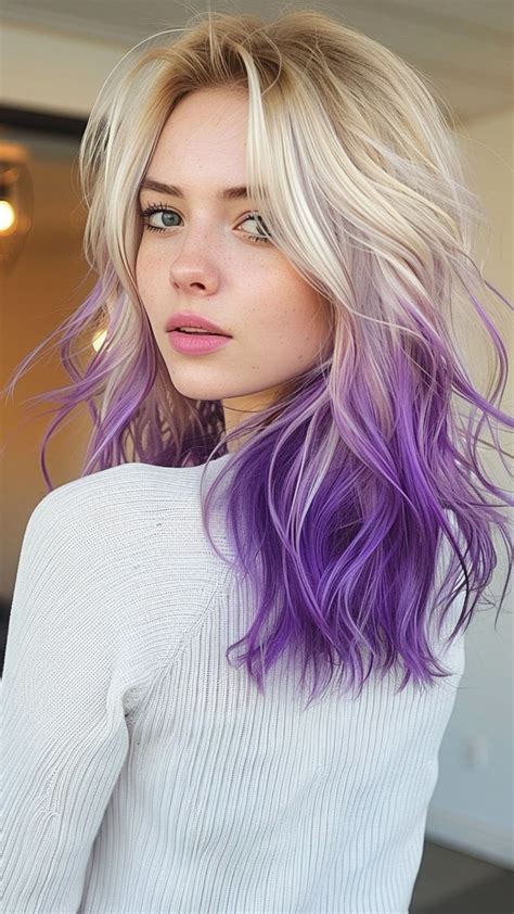 Platinum Blonde Hair Color Ideas For Your Dazzling Persona In Purple Blonde Hair Hair