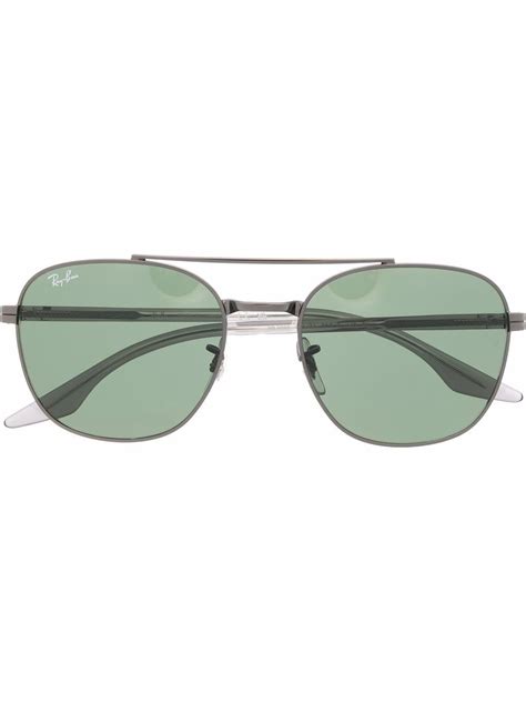 Ray-Ban Солнцезащитные очки-авиаторы | Черный | FARFETCH KZ