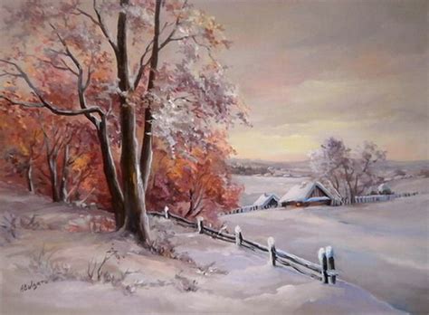 Pastel De Iarna Tablouri De Suflet Si Vis Winter Painting