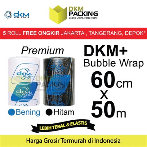 Jual Plastik Bubble Wrap 60cm X 50m DKM PLUS PREMIUM Bubblewrap ROLL