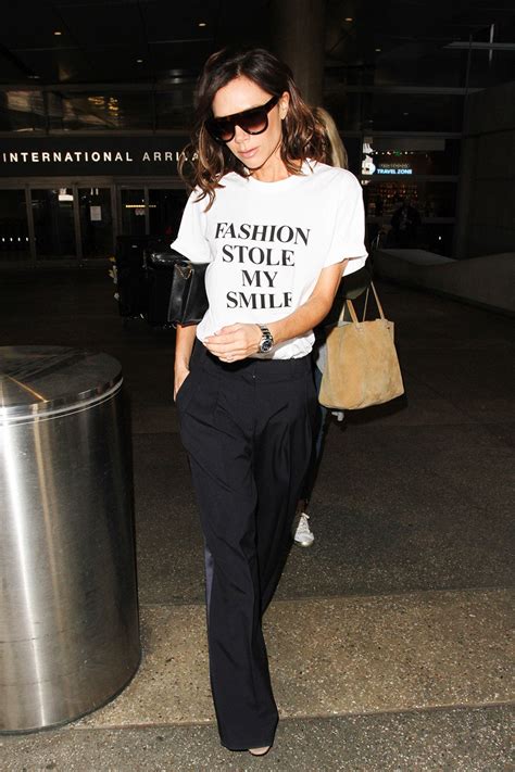 Victoria Beckham’s Airport Style Explains Why She Never Smiles | Vanity ...