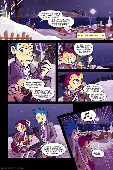 Page 1 The Paul Reveres An American Revolution Webcomic