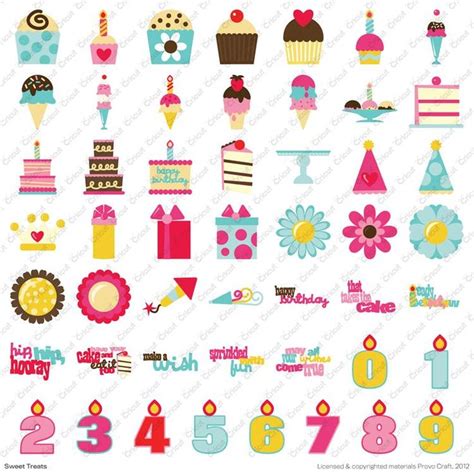 Cricut® Sweet Treats Cartridge Cricut Cartridges Pinterest Shops