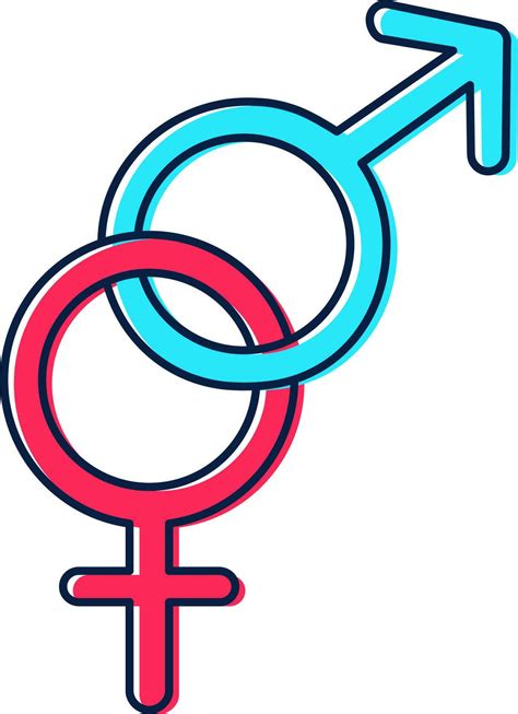 Blue And Red Hetrosexual Icon Or Symbol 24144791 Vector Art At Vecteezy