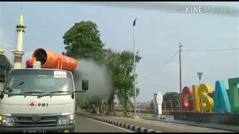 PMI Kota Tangerang Dan PMI Banten Bersama Gugus Tugas Semprotkan Cairan