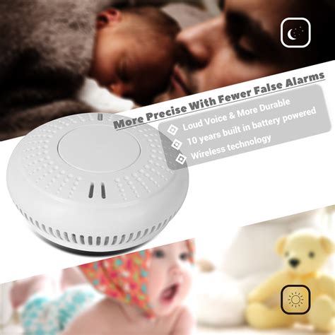 Stand alone photoelectric fire smoke detector 10 y... – Vicedeal