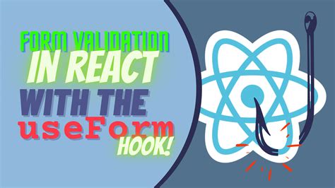 React Form Validation With The UseForm Hook