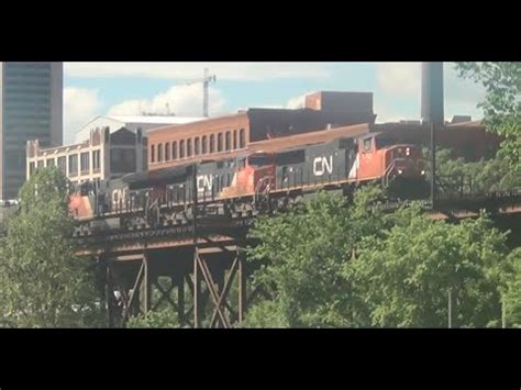 Downtown Richmond VA Railfanning 5 5 21 Feat CN SD75I And NS SD40 2s