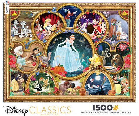 Ceaco 1500pc Assortment Disney Classics 1500 Piece Jigsaw Puzzle