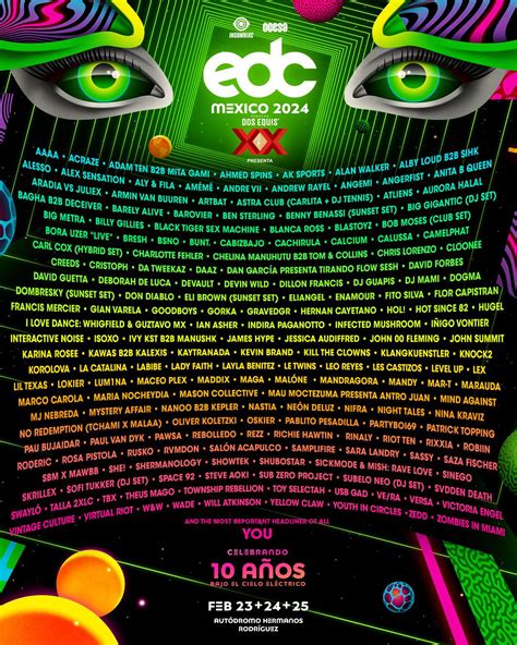 Edc Mexico Unveils Massive Lineup With Artists That Festival