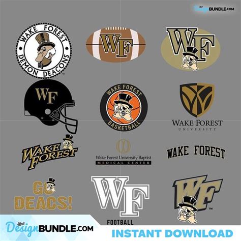 Wake Forest Logo Team Svgsport Svg Sport Football Team Svg Sport