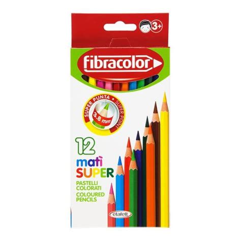 Fibracolor Mati Super Coloured Pencils 12set Markersnpens