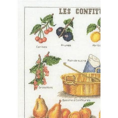 Kit Point De Croix Confitures A Thea Gouverneur Aida Eur