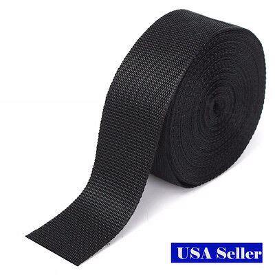 1 2 1 5 3 4 Inch Polypropylene Webbing Black Nylon Strap 5 10 25