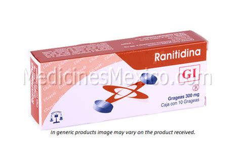 Zantac Ranitidine Generic 300 Mg 30 Tabs Mexican Online Pharmacy