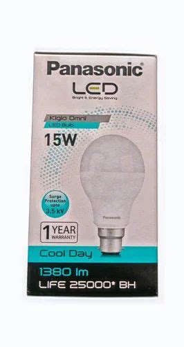 W B Panasonic Led Bulb Cool White K At Rs Piece In