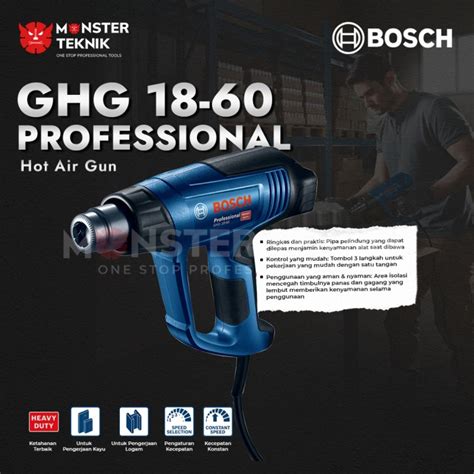 Jual Mesin Pemanas Bosch Heat Gun GHG Electric Hot Air Gun C Jakarta Pusat