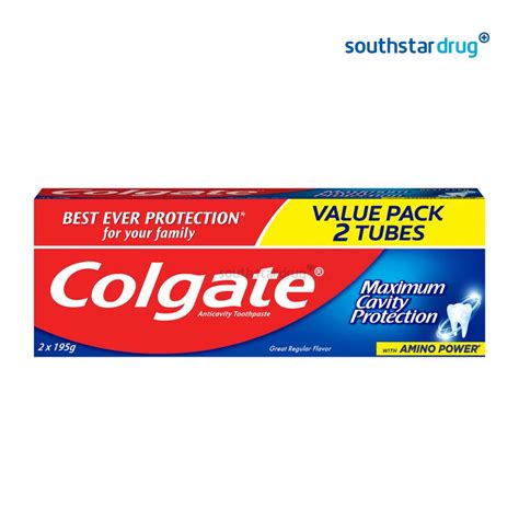 Colgate Maximum Cavity Protection With Amino Power Toothpaste 2 X 195g