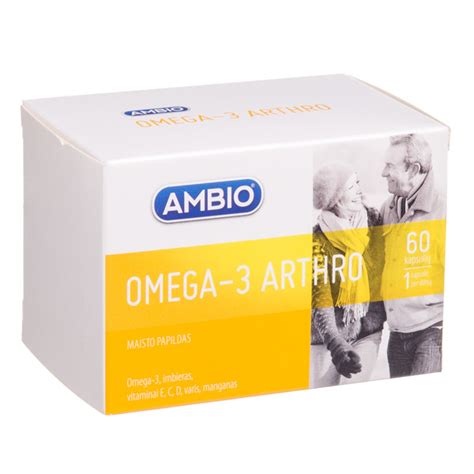 Ambio Omega 3 SĄnariams 60 Kapsulių Gintarinė Vaistinė