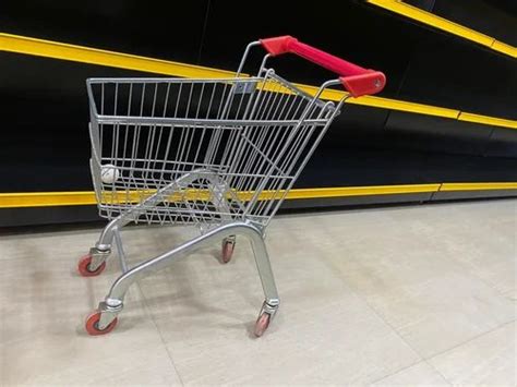 Stainless Steel Shopping Trolley Basket Capacity L Load Capacity